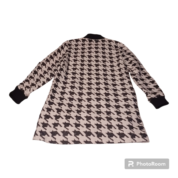 Grace Elements Houndstooth Longsleeve Dress w pockets Size Medium - Picture 5 of 8